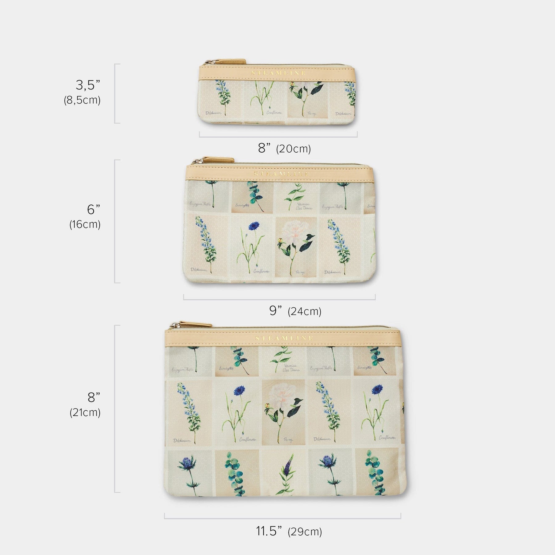 The Illustrator Blue - Cosmetic Case Set