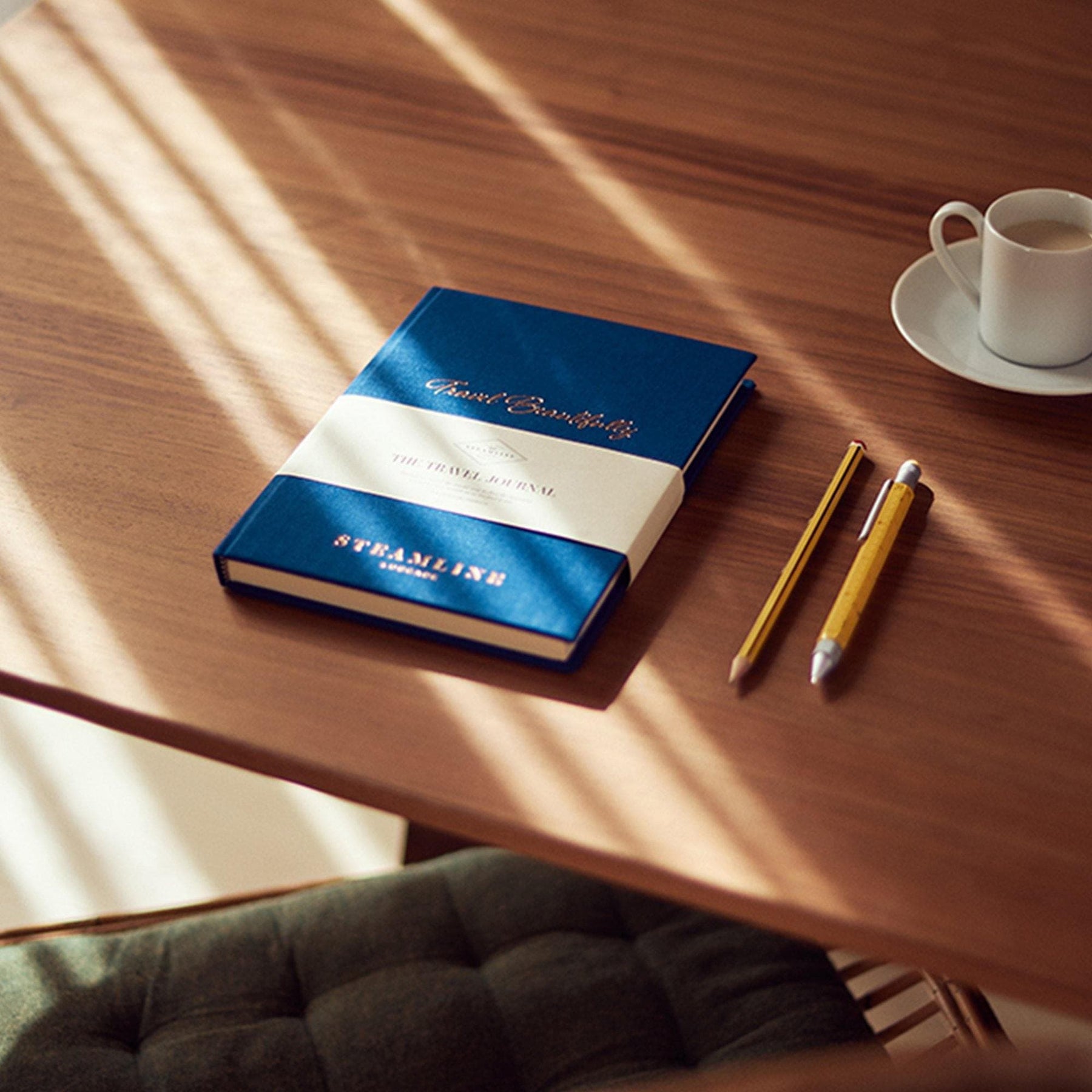 Blue Travel Journal - Irish And Hand-Bound Accessories Steamline Luggage