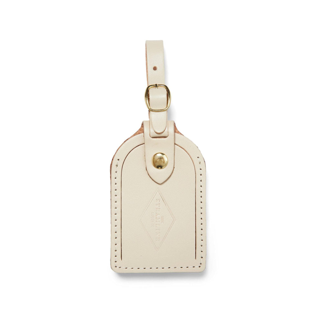 Albion · Small Luggage Tag | Ivory/Blue