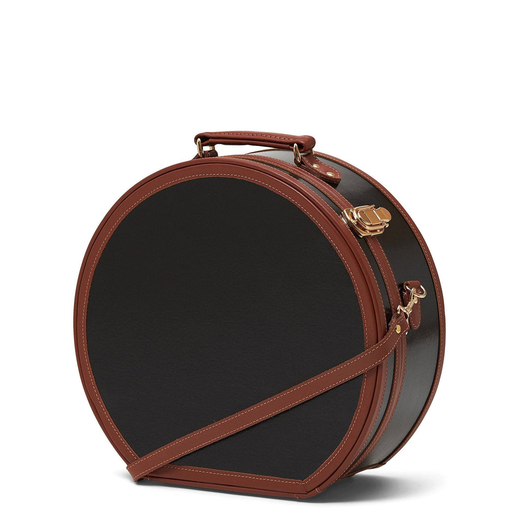 The Diplomat Large Hatbox  Round Vintage Hatbox Luggage Suitcase –  Steamline Luggage