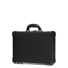 Angled product view of the briefcase Industrialist fibreboard suitcase in black
