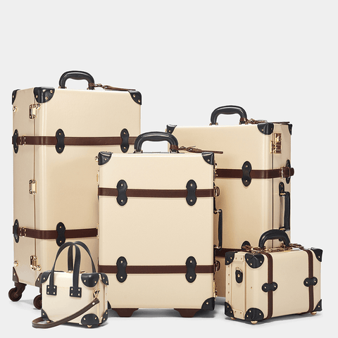 Old looking suitcases sales