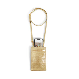 The Navigator - Gold Crossbody Phone Bag