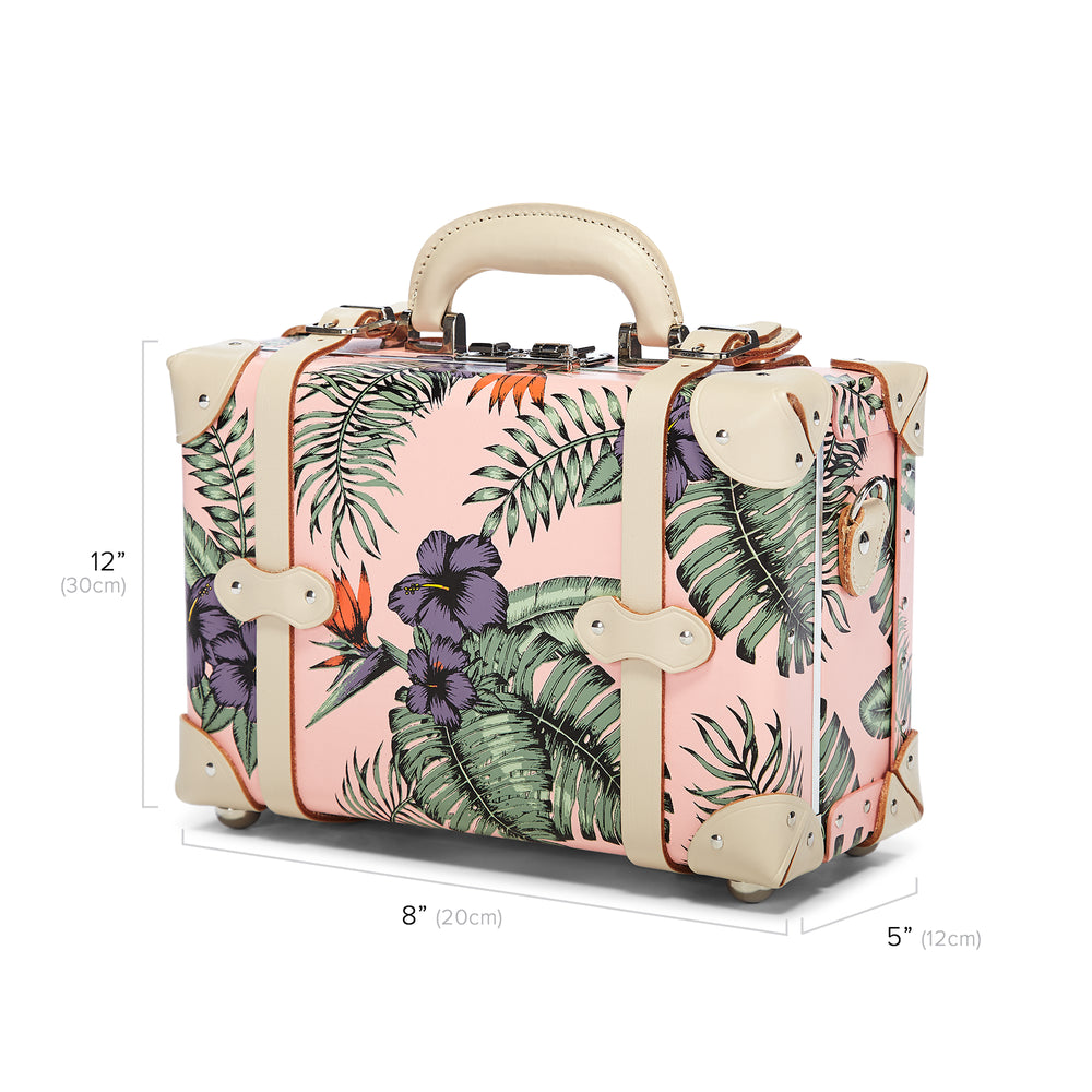 The Botanist Vanity | Small Vintage Style Suitcase Travel Vanity Case