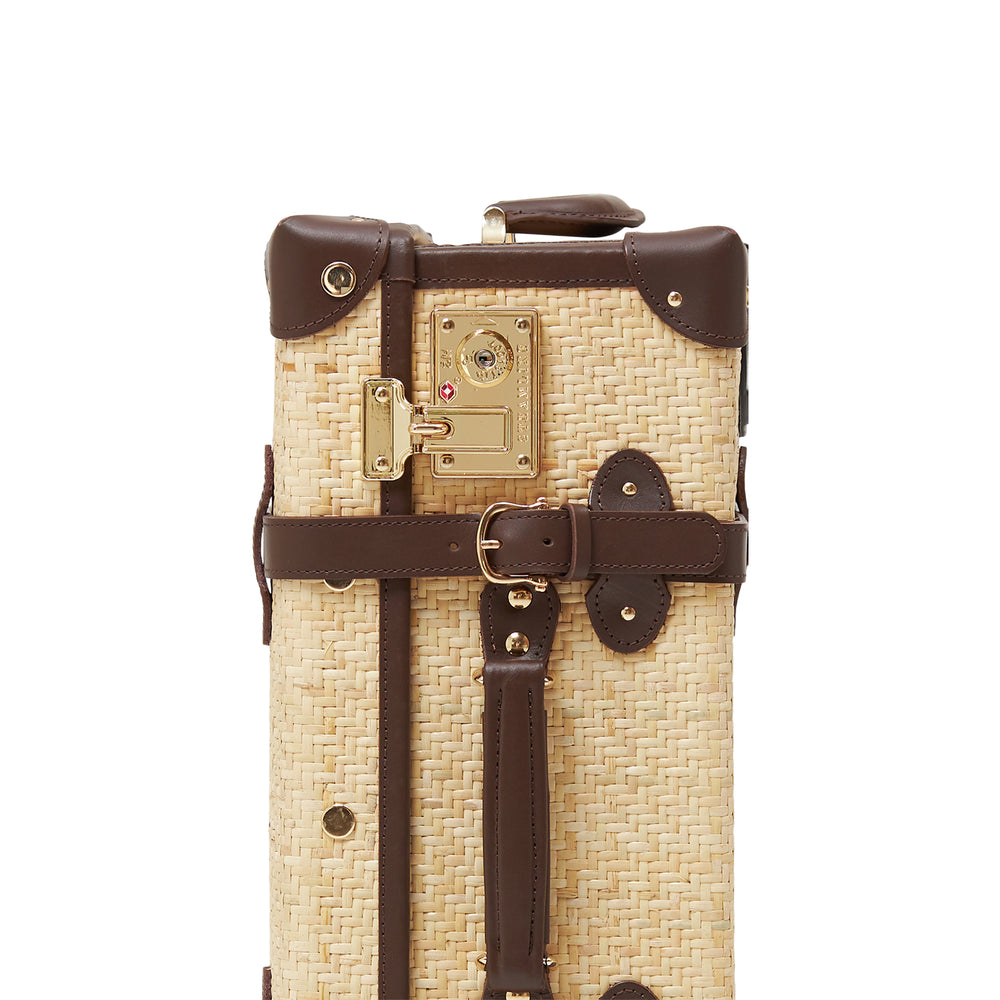 The Explorer Carryon Rolling Rattan Suitcase Designer Luggage