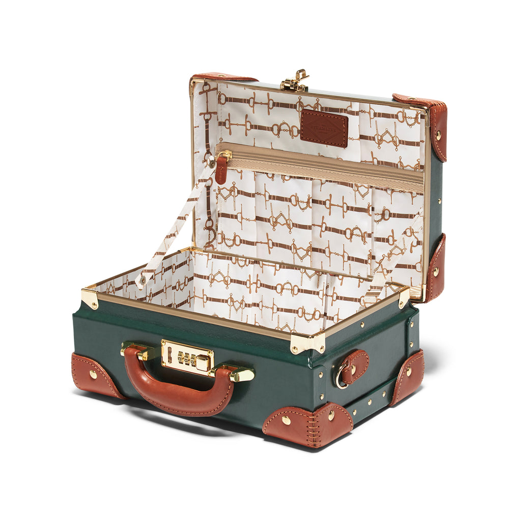 The Hunter Green Diplomat Vanity | Handheld Vintage Style Suitcase ...