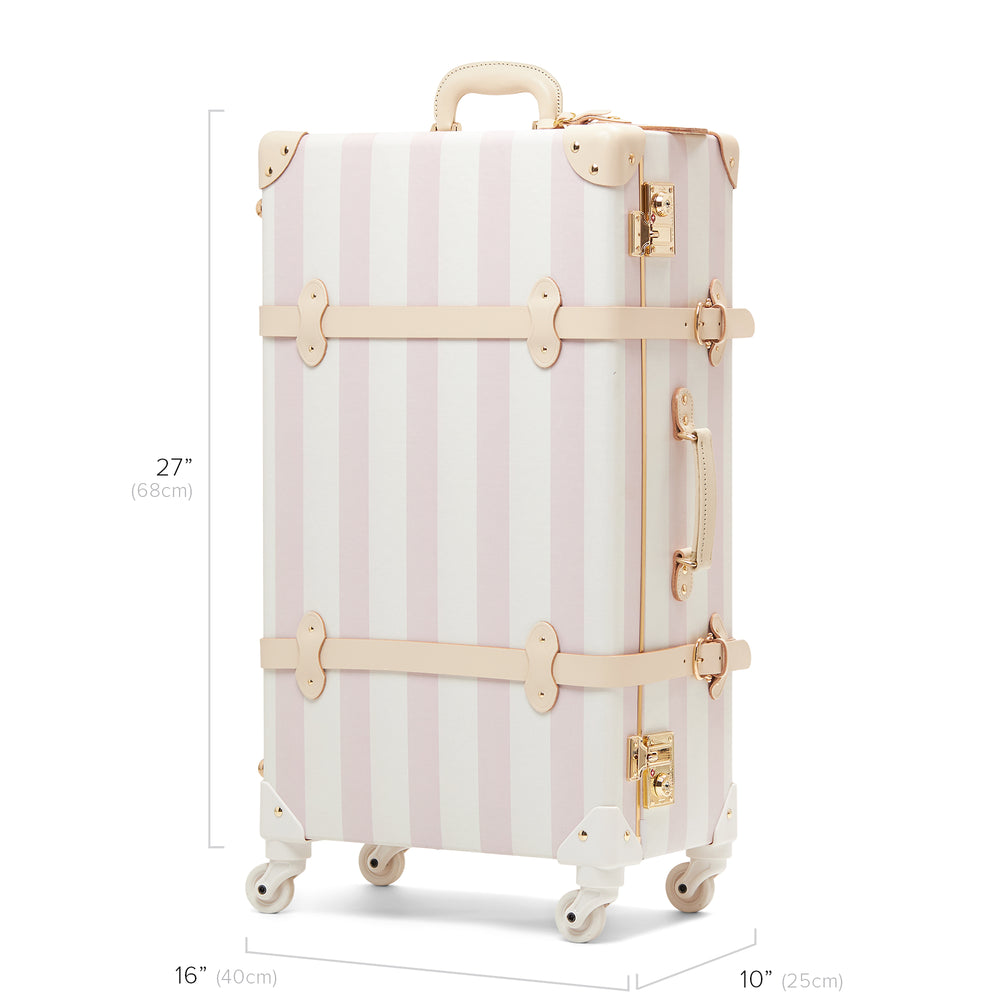 Kit Check Spinner The Illustrator - Pink Check In Spinner – Steamline Luggage