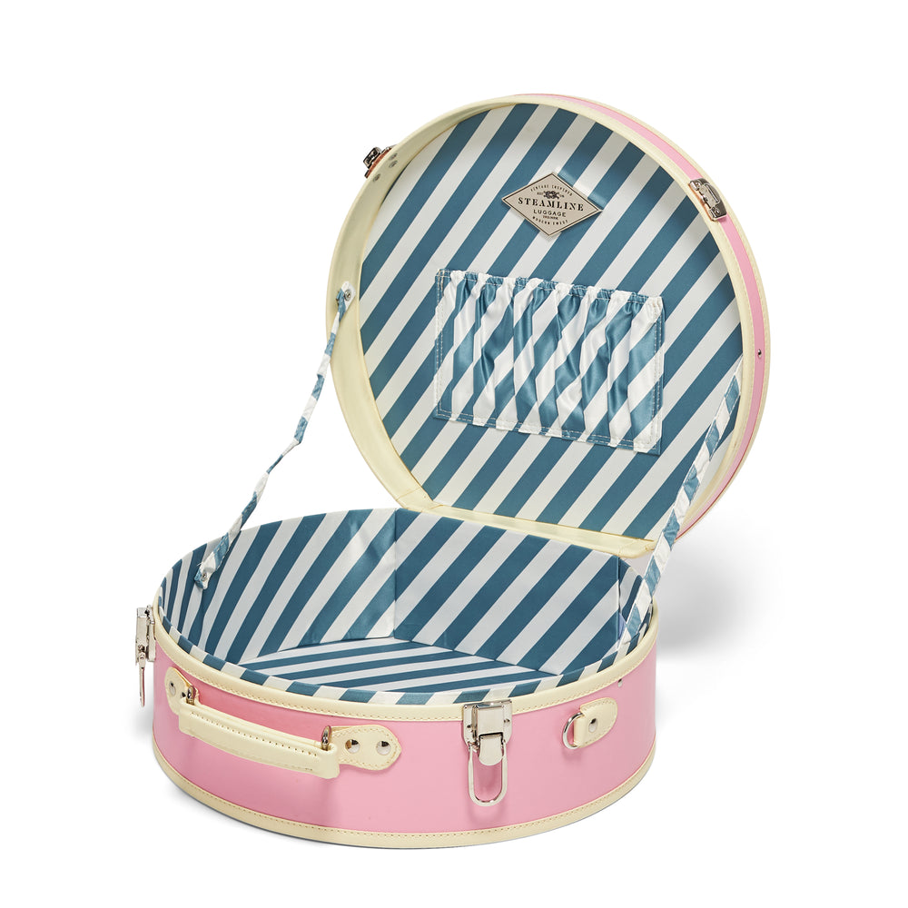 The Entrepreneur - Pink Hatbox Large – Steamline Luggage