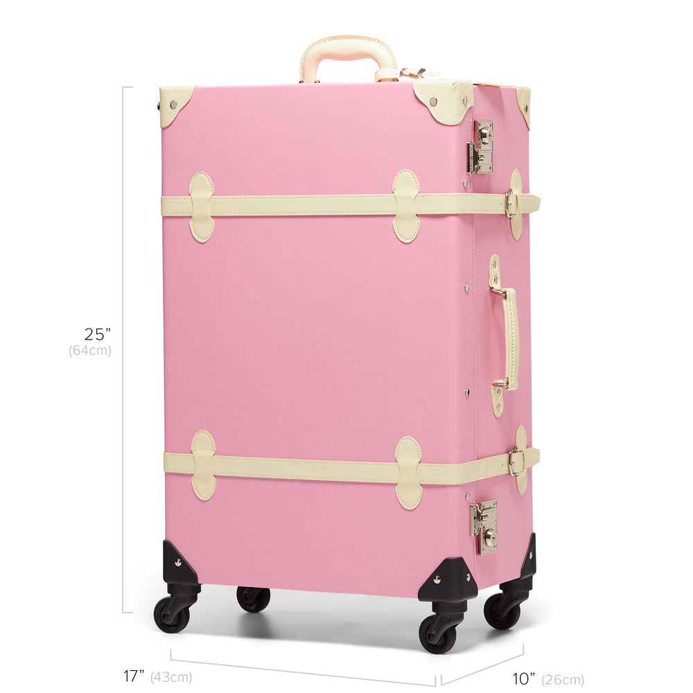 Steamline luggage check in pink Barbie spinner