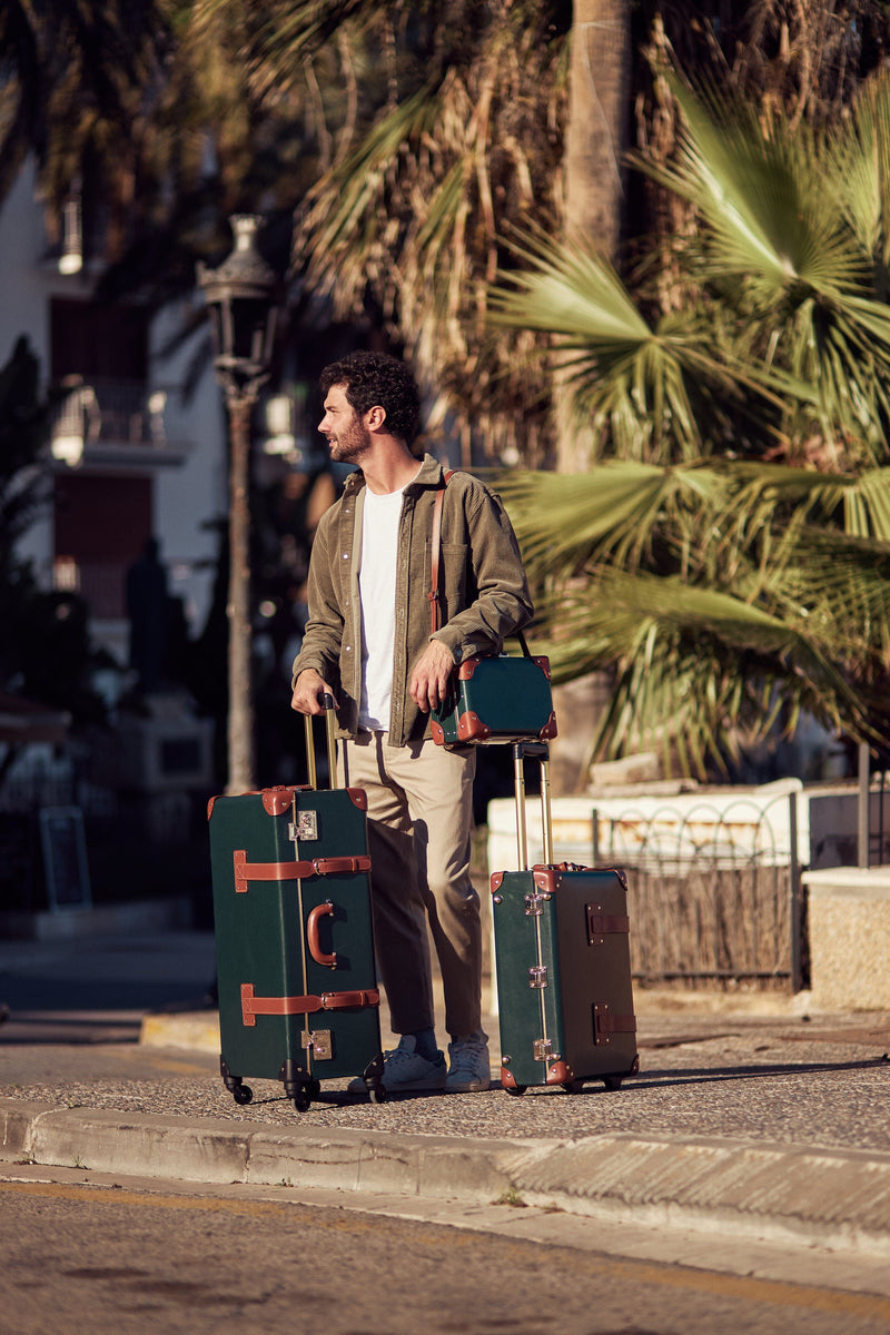 The Green Diplomat Carryon | Steamer Trunk Suitcase Cabin Luggage ...