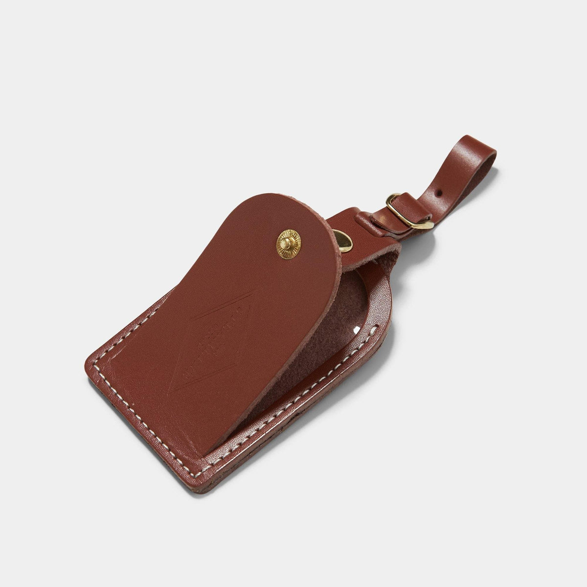 British Brown Leather - Luggage Tag Accessories Steamline Luggage 
