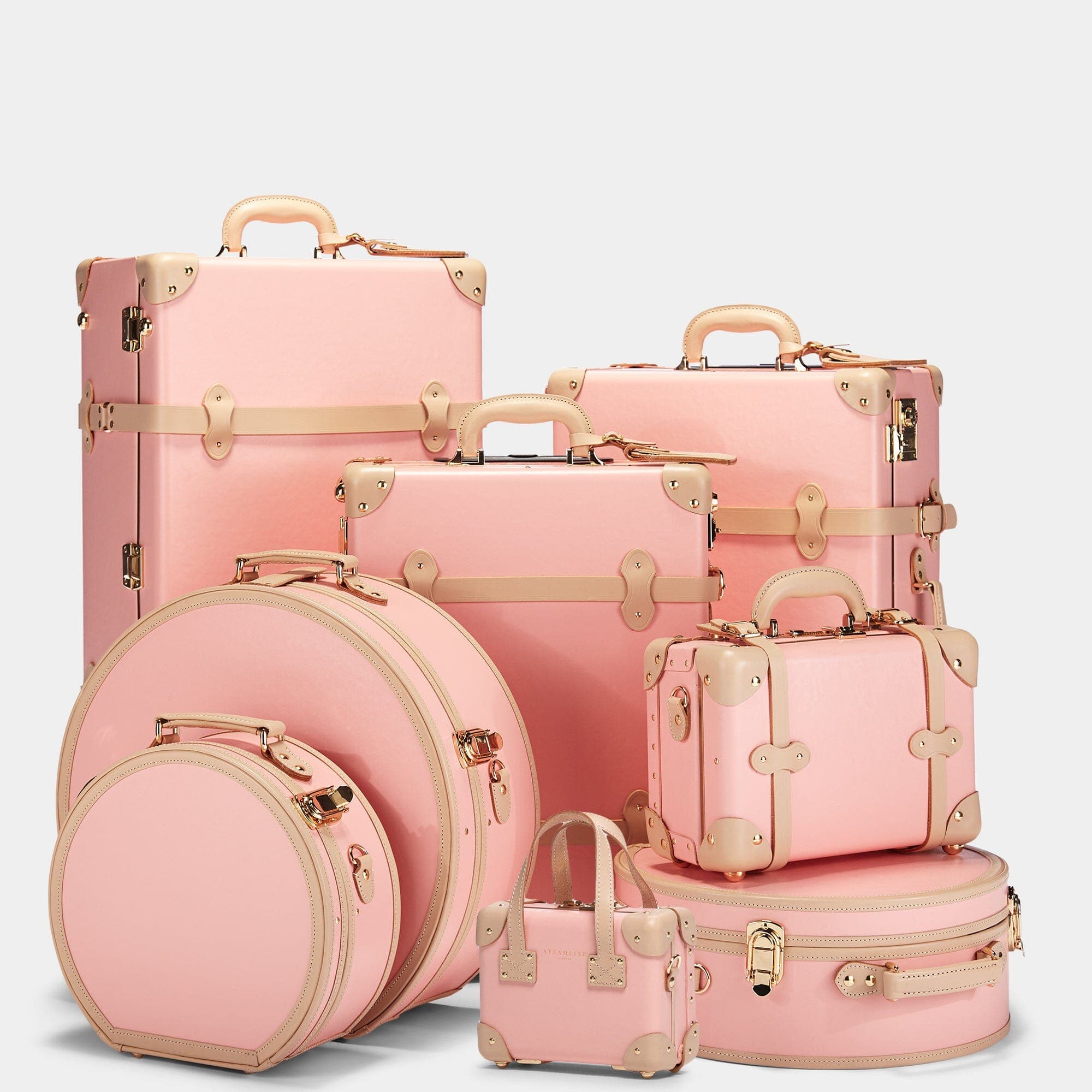 Pink vintage suitcase sale