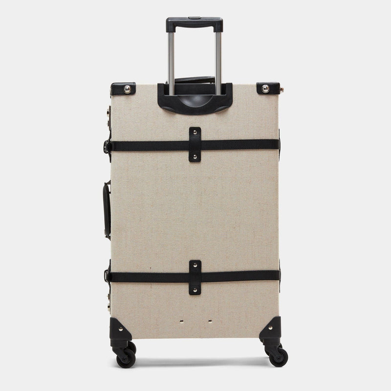 The Editor - Black Check In Spinner Spinner Steamline Luggage 