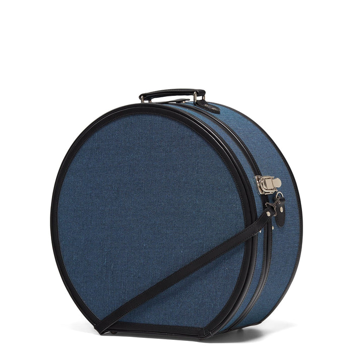 The Correspondent Hatbox Deluxe  Pink Round Suitcase Hat Box Luggage –  Steamline Luggage
