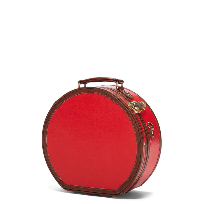 The Entrepreneur - Red Deluxe Hatbox Hatbox Deluxe Steamline Luggage 