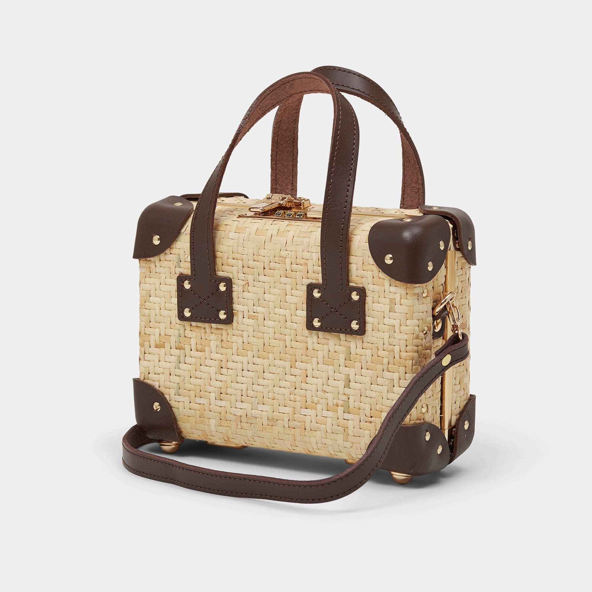 The Explorer Mini Trunk Purse | Designer Vintage Style Rattan Purse