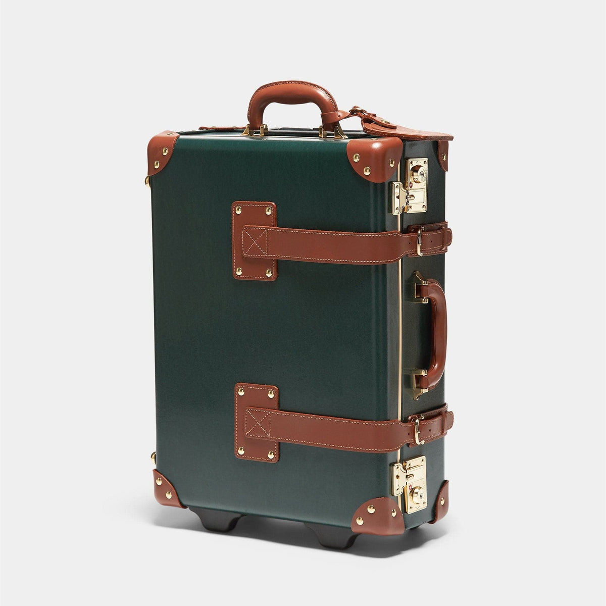 The Green Diplomat Carryon  Steamer Trunk Suitcase Cabin Luggage –  Steamline Luggage