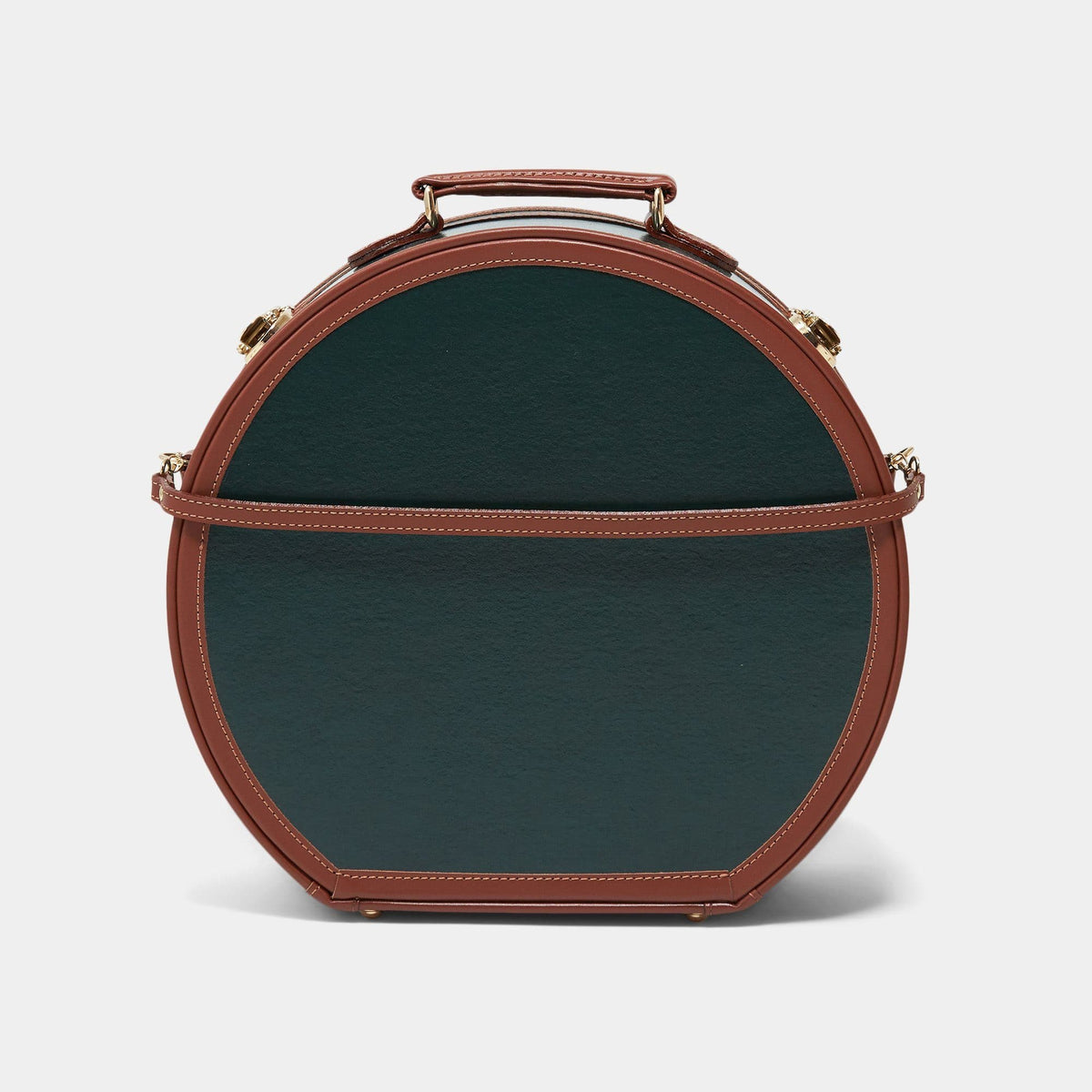 The Diplomat - Hunter Green Hatbox Large Hatbox Large Steamline Luggage 