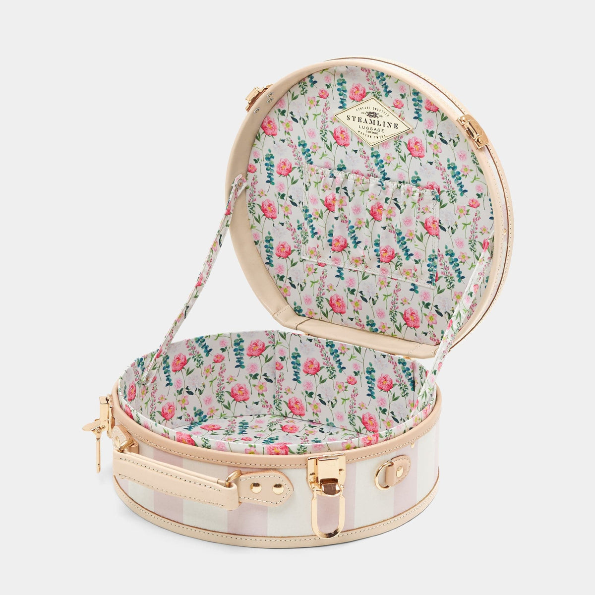The Illustrator - Pink Hatbox Small Hatbox Small Steamline Luggage 