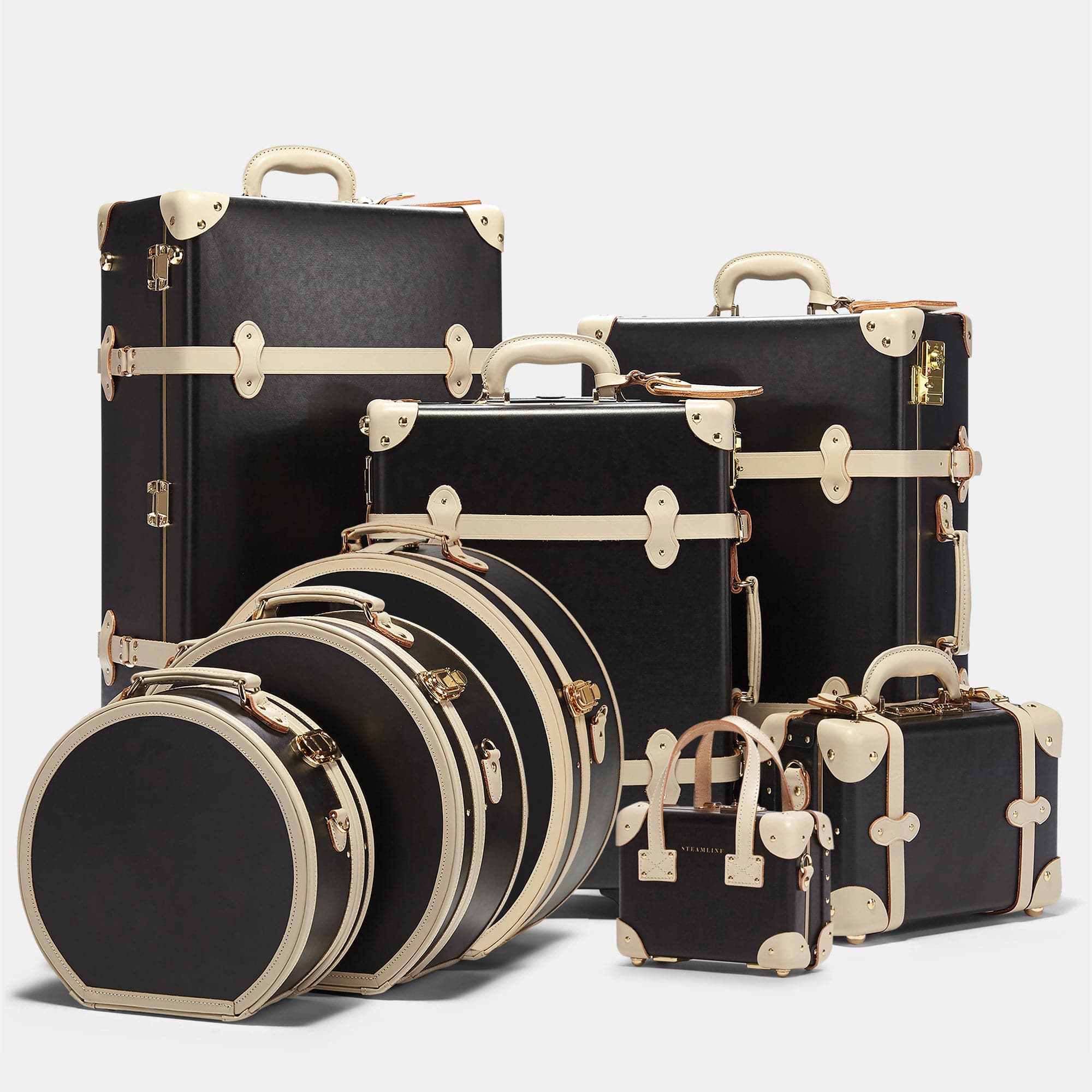 The Starlet Vanity Case | Small Vintage Suitcase & Trunk Luggage Set