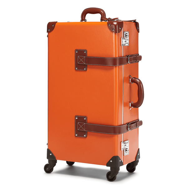 The Orange Anthropologist Spinner Large Check In Vintage Suitcase