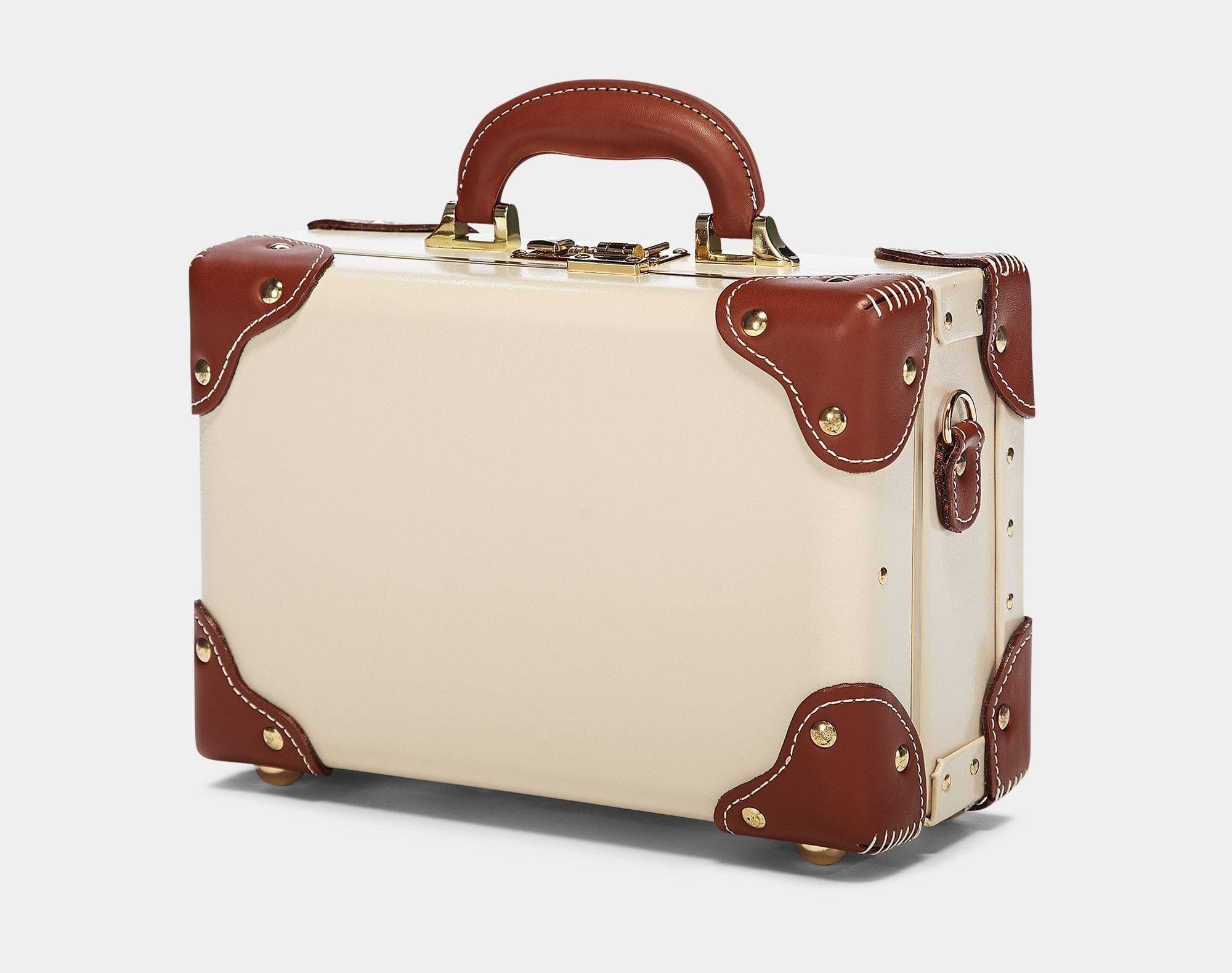 The Cream Diplomat Vanity | Attaché Travel Bag & Vintage Luggage Sets