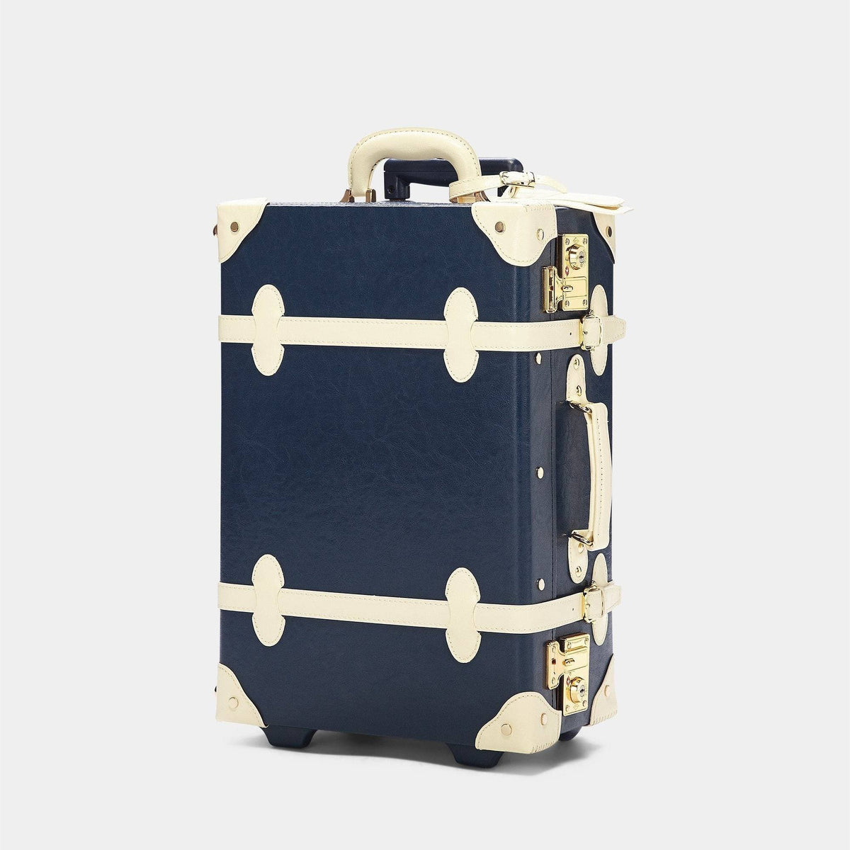 The Navy Entrepreneur Carryon  Steamer Luggage Dark Blue Suitcase