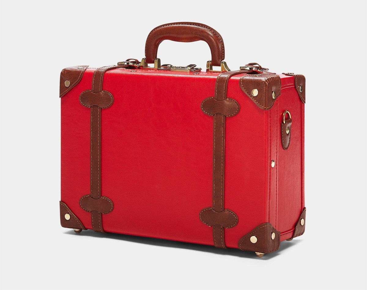 The Entrepreneur Vintage Briefcase  Small Vintage Suitcase Trunk Bag –  Steamline Luggage