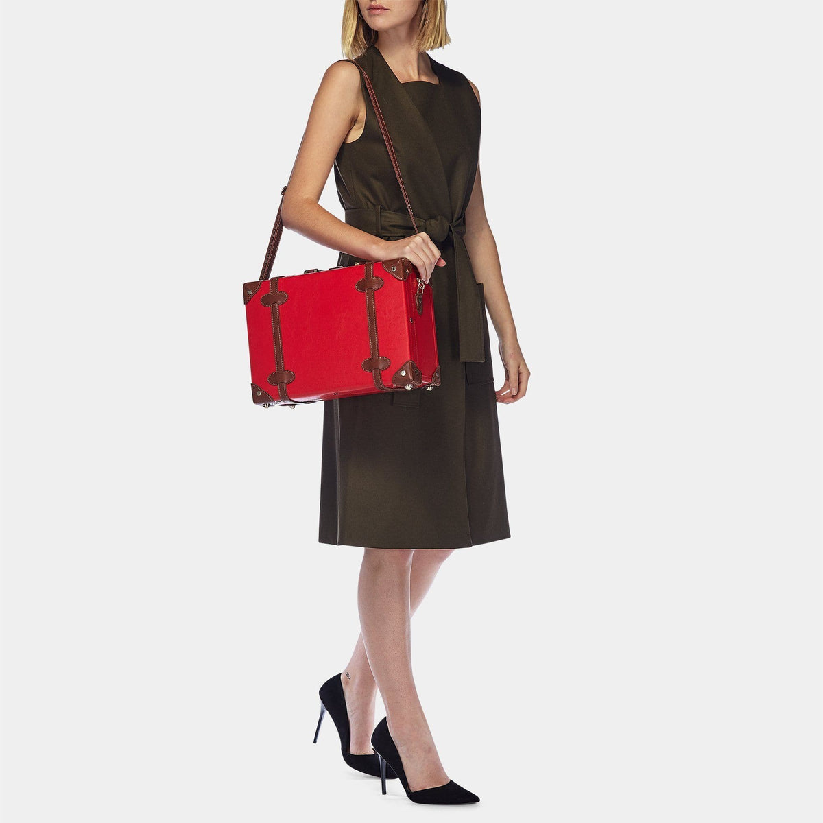 Red Leather Pioneer Handbag