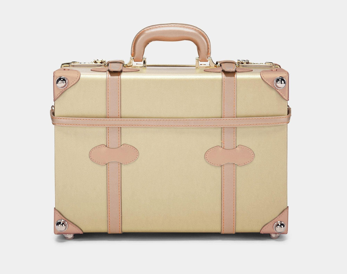 Globe-Trotter Attache Case Briefcase Trunk Business Bag Navy Blue