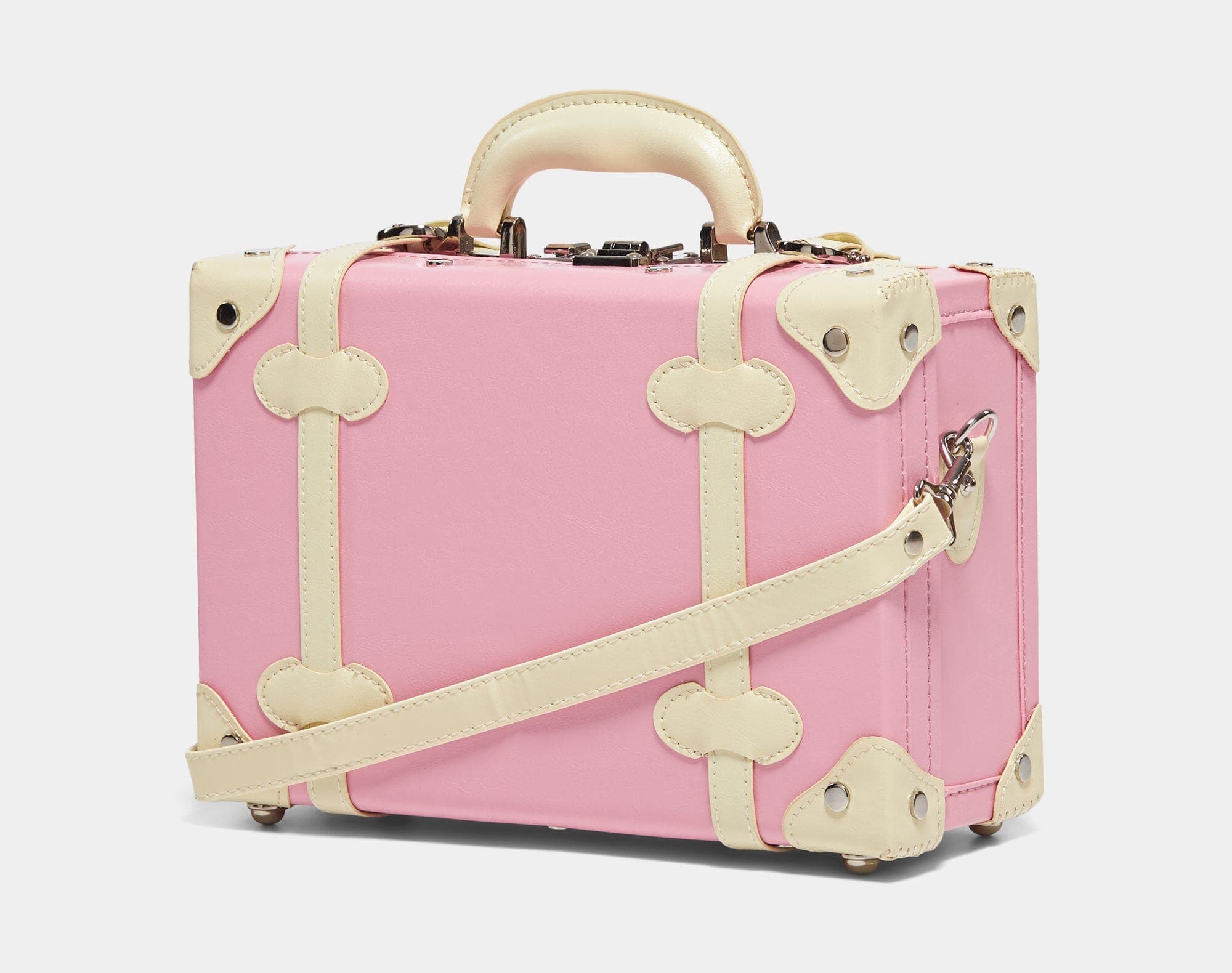 Shop our pink vegan-leather Vanity handbag | SteamLine: The