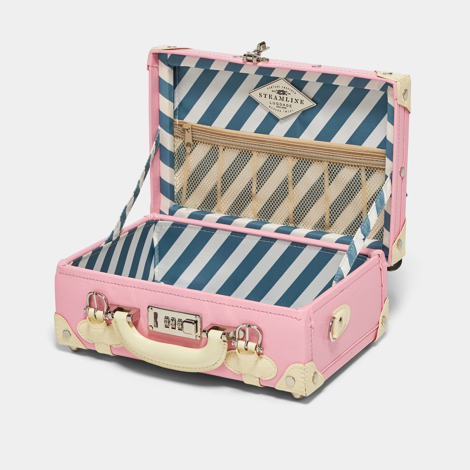 Shop our pink vegan-leather Vanity handbag | SteamLine: The