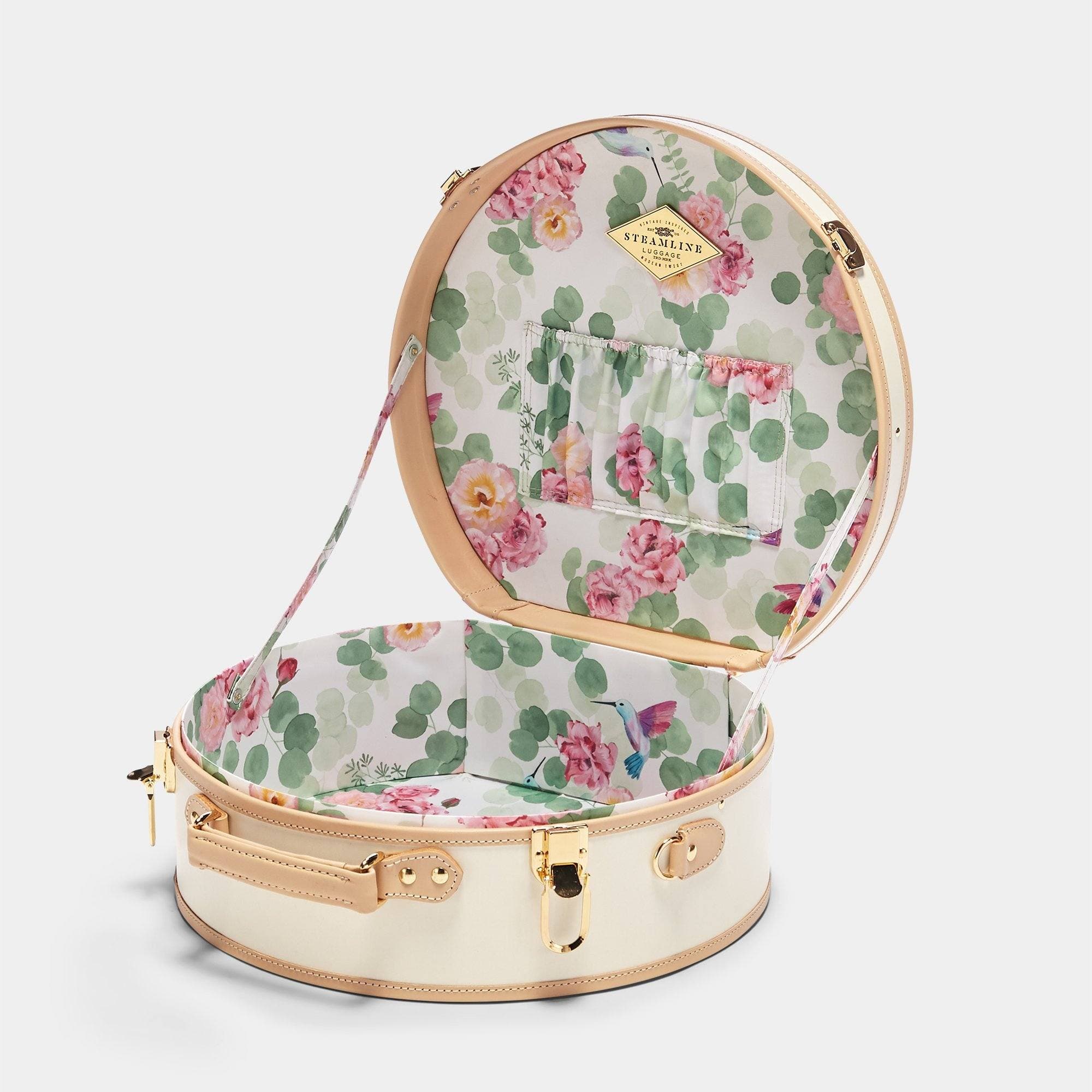 The Sweetheart Large Vintage Hatbox Luggage Vintage Trunk Suitcase