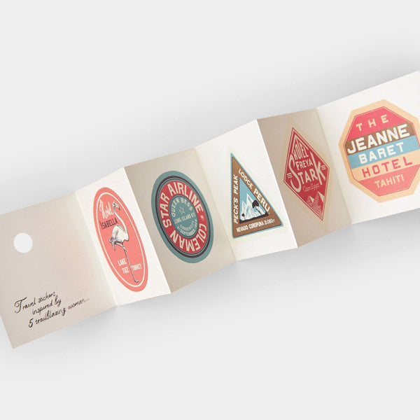 Retro Style Luggage Stickers from Annie Atkins and SteamLine